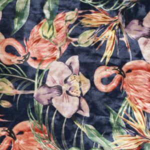 Pintail Ice Velvet Flamingo Royal Blue