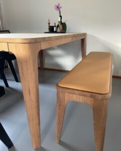 Laederhynde baenkhynde lysbrun