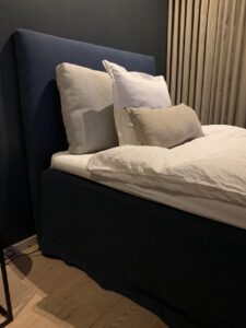 Blå sengesengekappe